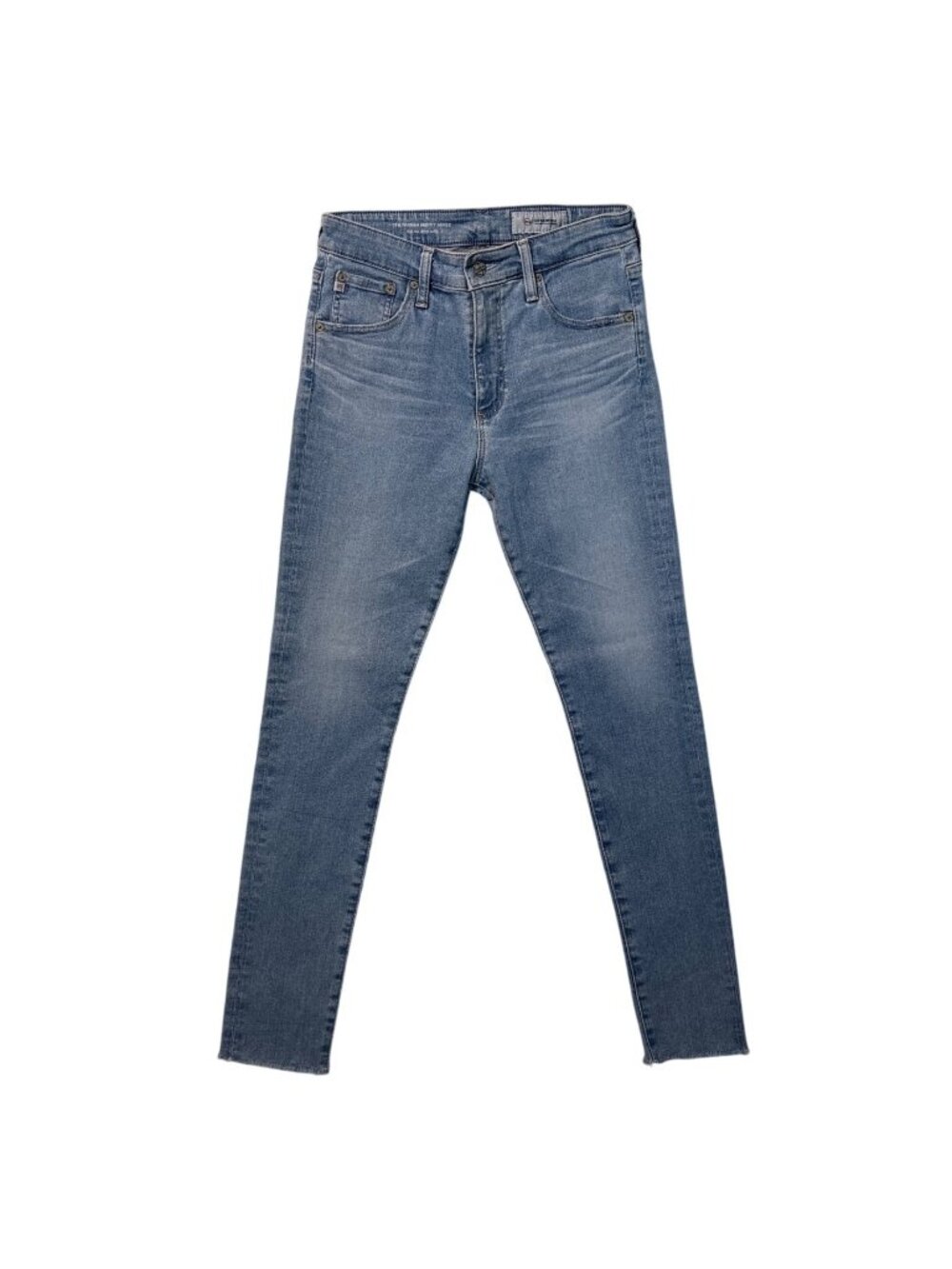 AG Adriano Goldschmied Farrah Skinny Ankle Jeans Womens 29R Light Wash Raw Hem